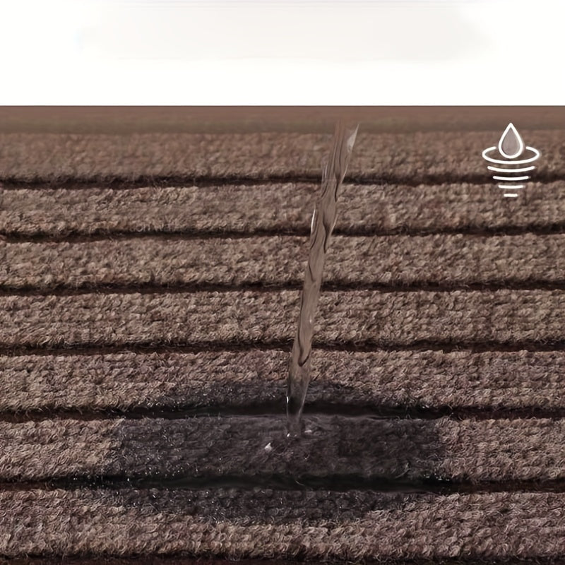 Customizable 60x90cm Absorbent Non-Slip Polyester Doormat for High Traffic Entryway