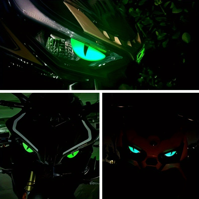 3D светящаяся резиновая наклейка на мотоцикл и автомобиль, ослепительный маленький дьявол, внешняя отделка