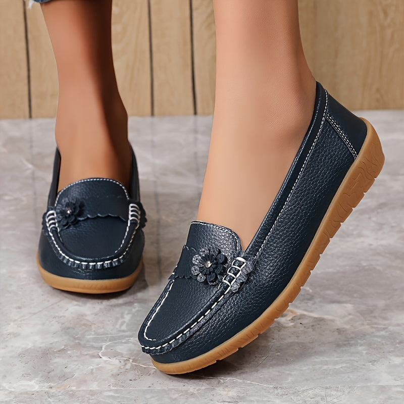 Women's Slip-Resistant Casual Flats Large Size Soft TPR Sole