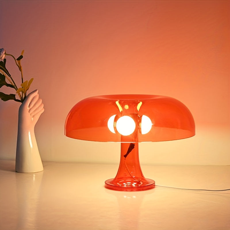 USB Mushroom Table Lamp with 3-Color LED for Bedroom or Living Room Decor