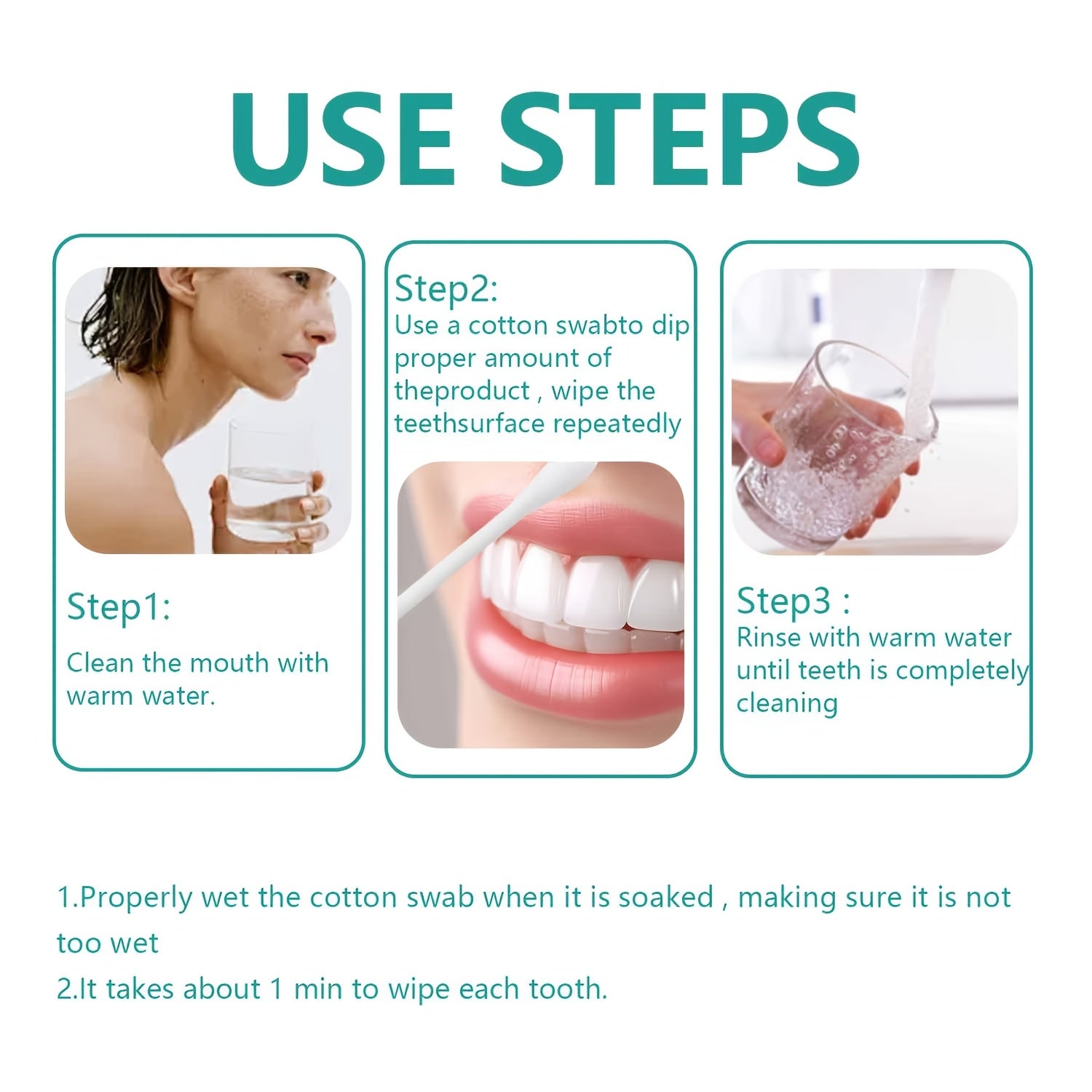 Dişlarni oqartirish uchun serum jel, chuqur tozalash, nane, yorqinlashtiruvchi diş oqartiruvchi, 10ml