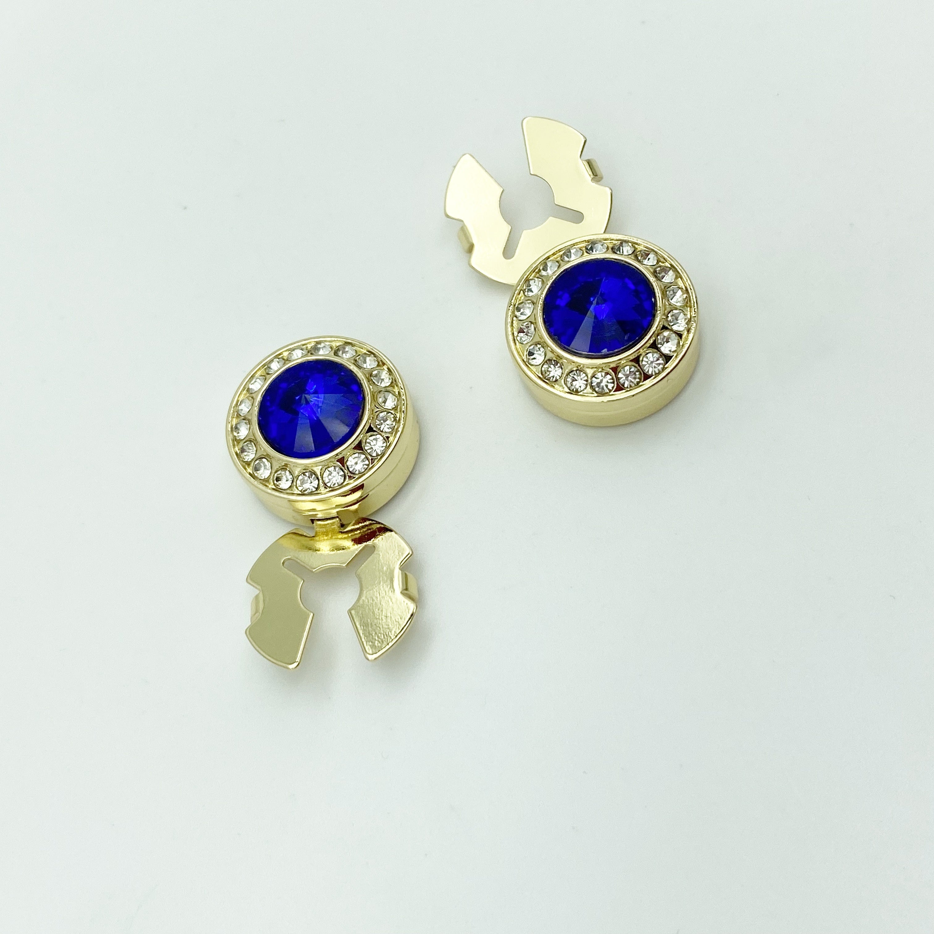 Ikkita tugma qopqog'i - Erkaklar va ayollar uchun porloq rhinestone mansheti, rasmiy va norasmiy kiyimlar uchun mos, maxsus tadbirlarda sovg'a berish uchun ajoyib