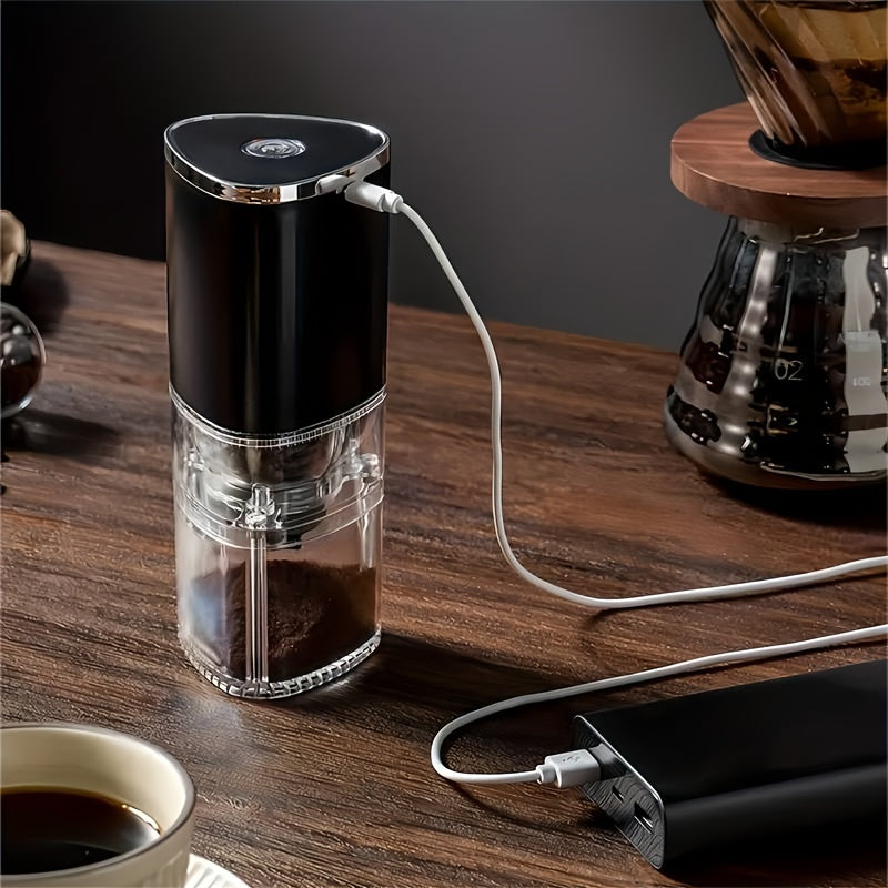 Adjustable Thickness Fully Automatic Portable Coffee Grinder Small Electric Java Mill