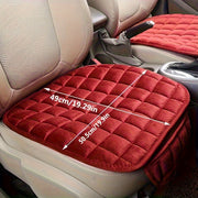 Car Seat Cushion with Sponge Filling Breathable Non-Slip Lightweight All-Season Beige Quilted