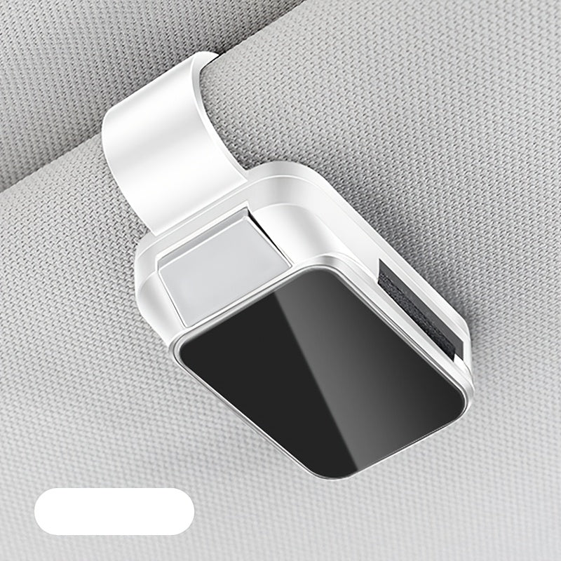Car Sun Visor Glasses Clip Holder with Card and Ticket Storage Durable ABS Resin