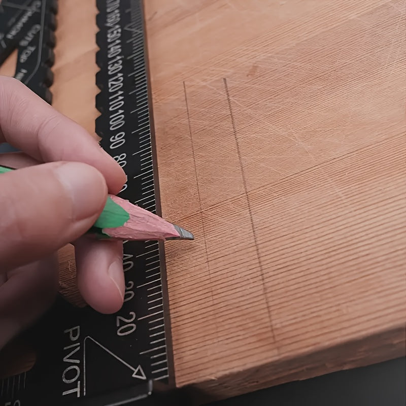 7-дюймовый алюминиевый деревообрабатывающий угольник с цифровым дисплеем, точность 0,1 мм, измерительный инструмент