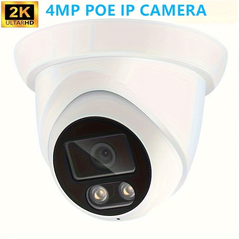 4K Dome Kamera Ichki Tashqi Audio Kechqurun Ko‘rish 2.8mm POE H.265 Kuzatuv