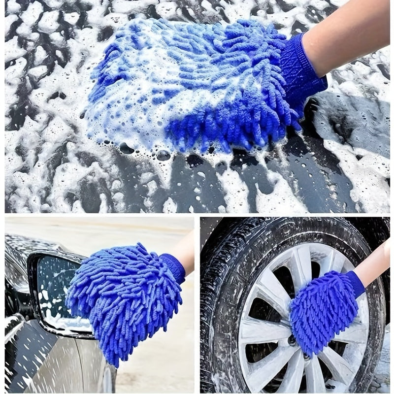 Car Detailing Kit Includes Wash Mitt Wheel Brush Dusting Brush Vent Cleaning Tool Long and Short Brushes Wax Applicator Sponge Duster
