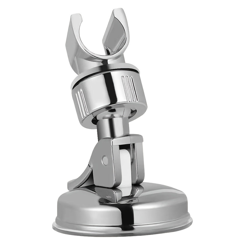 Shower Head Holder Chrome Suction Cup Mount for Bathrooms and RVs