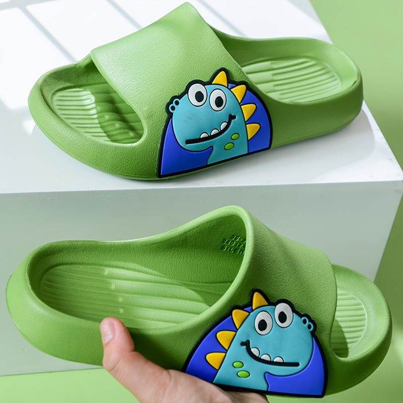 Girls Cartoon Open Toe Slippers Lightweight Breathable Indoor Shoes All-Season