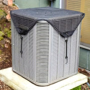 Outdoor Air Conditioner Cover Mesh Design Snow Leaf Protection with Elastic Hooks
