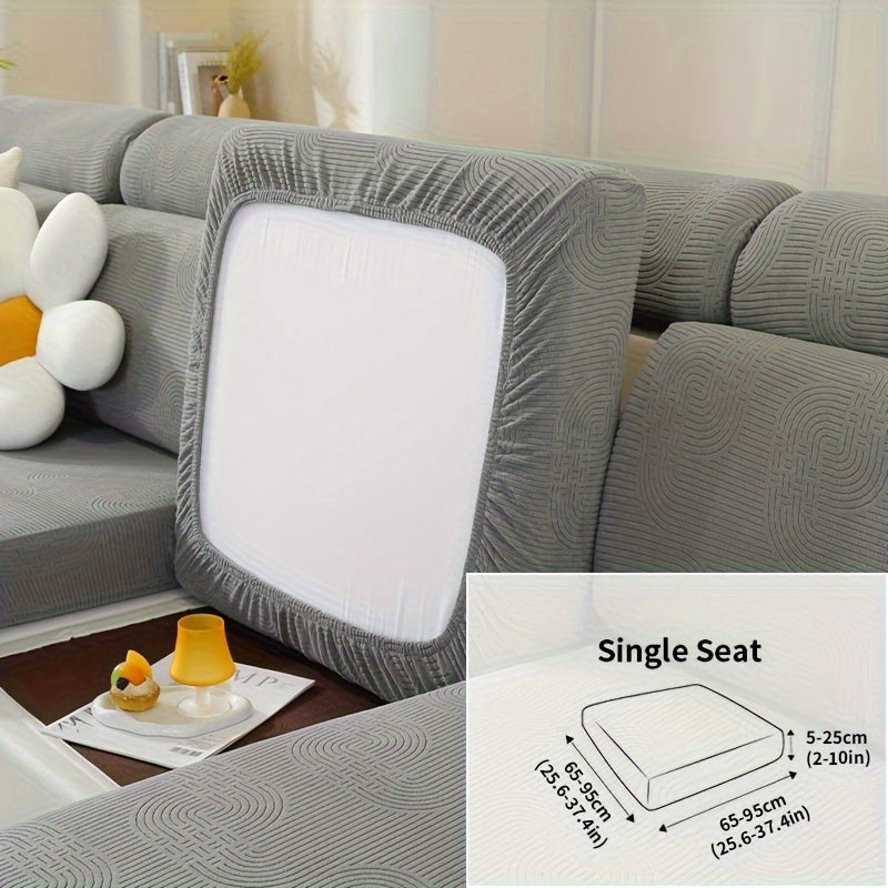 Чехол для дивана жаккард с универсальной посадкой и эластичным дизайном для защиты мебели и домашнего декора в любой комнате.