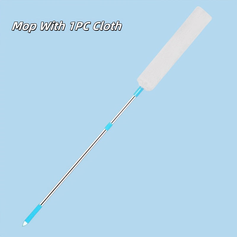 Washable Dust Remover Set with Slit Brush and Replaceable Cloth for Furniture and Home Use