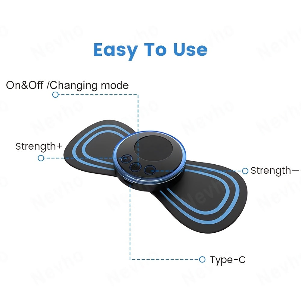 Nevho Mini bo'yin massajchisi 8 rejim, 19 intensivlik darajasi va to'liq tanani massaj qilish patchi bilan ko'p funksiyali massaj tajribasini taklif etadi.