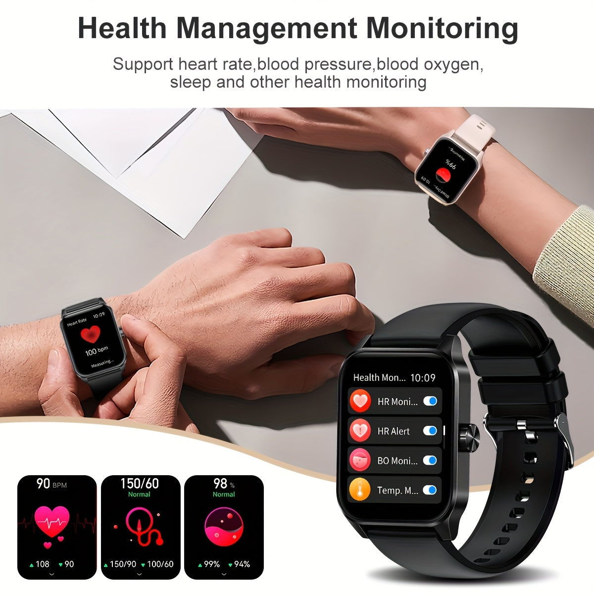 Women's Smartwatch with 3D Dial, Wireless Calling, Music, Messages, 100+ Sports Modes