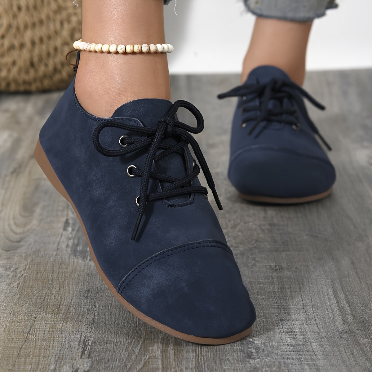 Women's Olive Green Mary Jane Flats Casual Comfortable All-Season Shoes