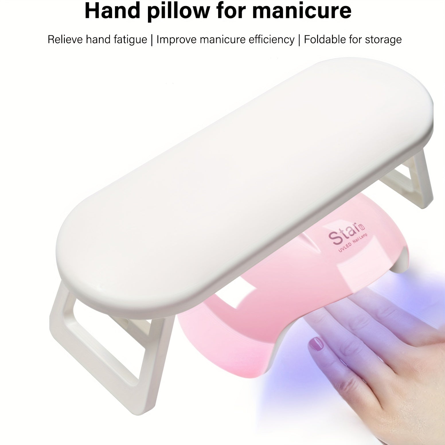 Складная портативная подставка для ногтей для поддержки маникюра