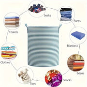 Тканевая корзина для белья с ручками, складной контейнер для хранения одежды, игрушек, ванной, прямоугольный органайзер