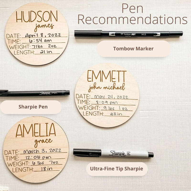 Personalized Wooden Baby Name Sign Duck Theme Hospital Prop Baby Announcement