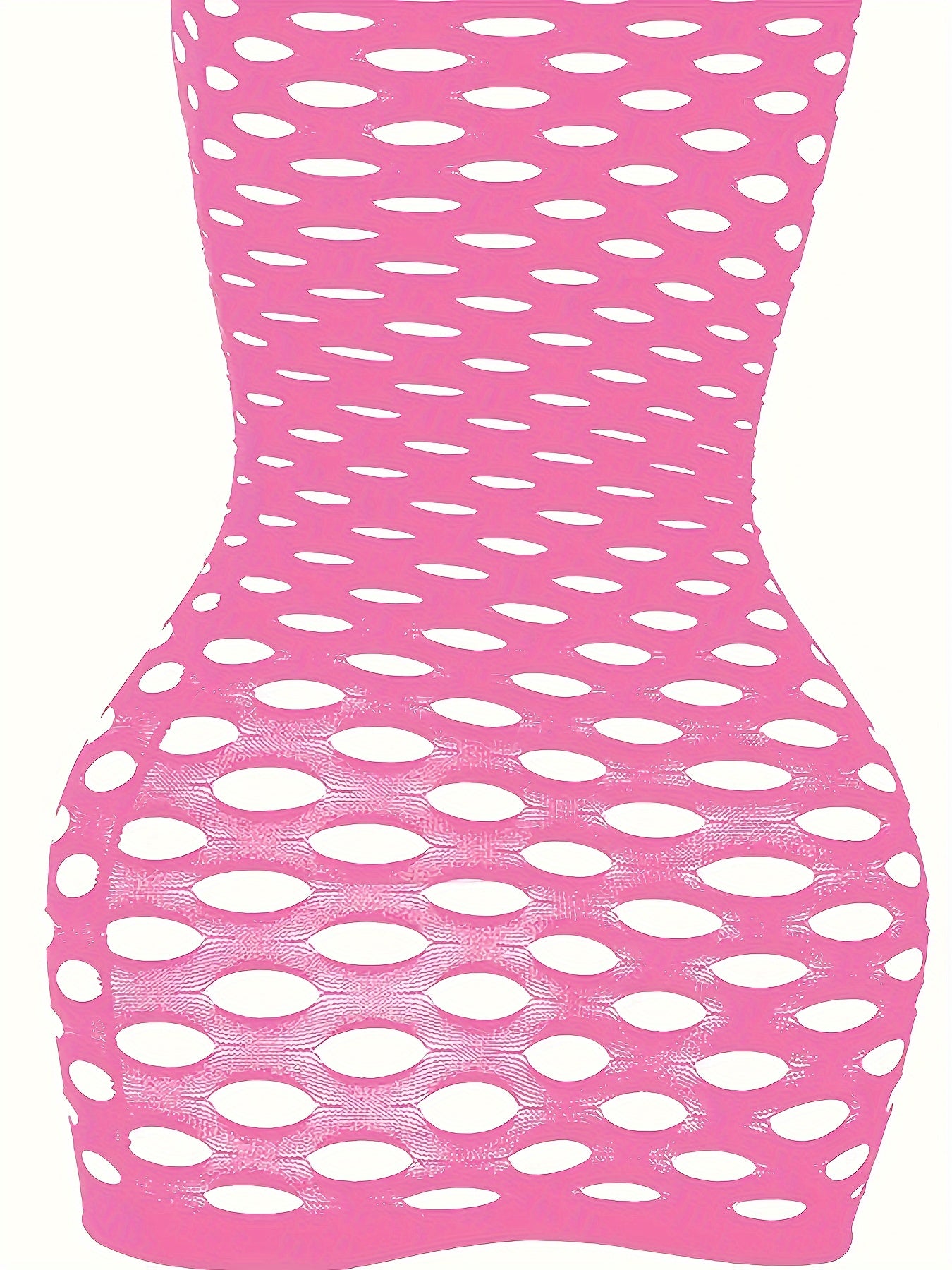 Women’s Fishnet Bodysuit with Cut-Out Details Nylon Elastane Lingerie