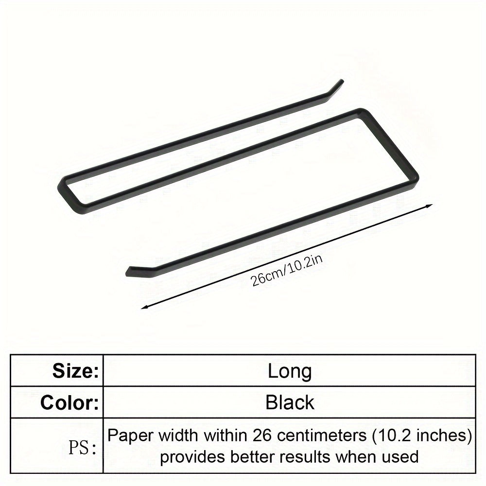 Iron Wall Mount Kitchen Paper Towel Holder with Long and Short Options