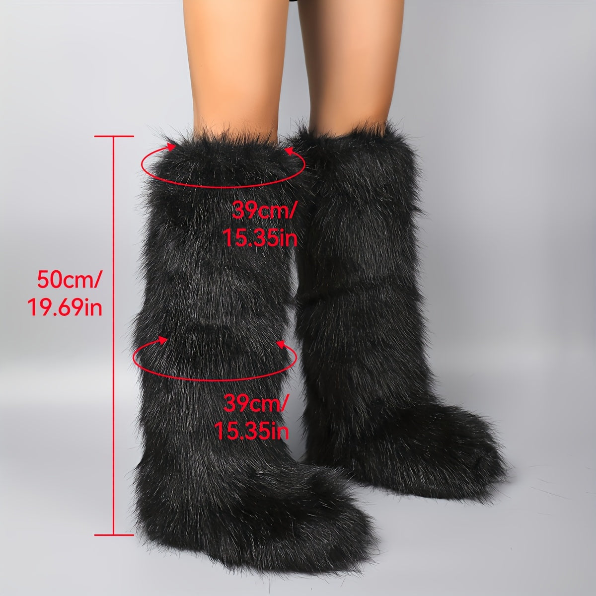 Женские зимние сапоги из искусственного меха для снега, теплые, до колена, с меховой подкладкой, противоскользящие, черные и белые зебра