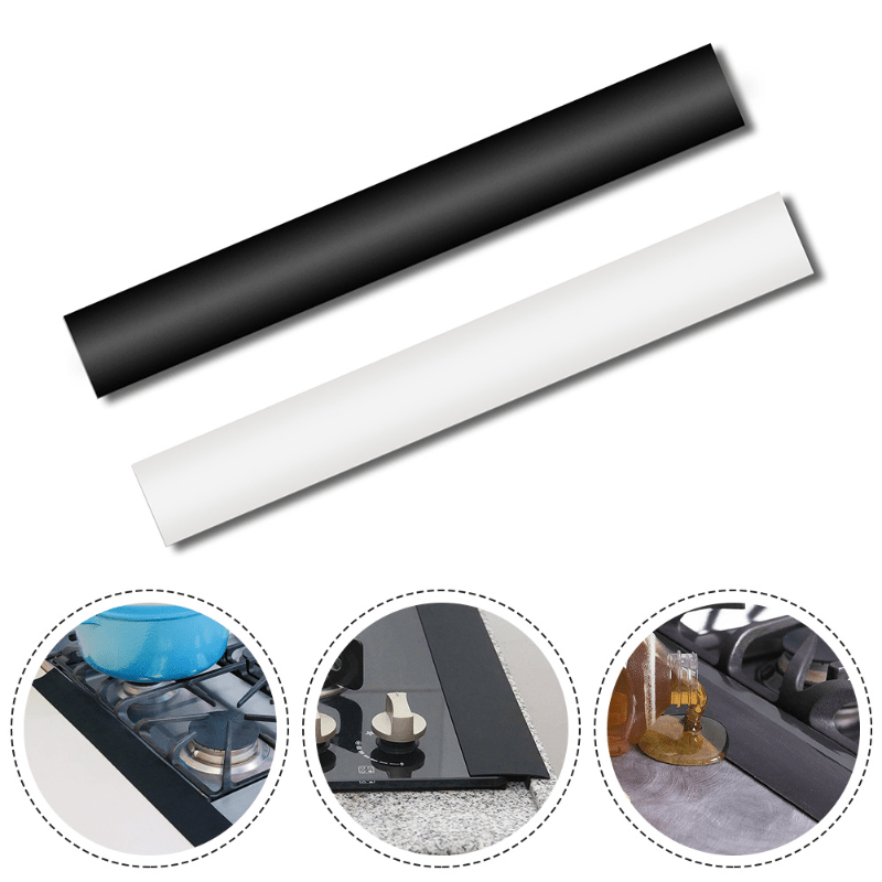 Silicone Stove Gap Cover Sealing Strip Oil and Dirt Resistant for Gas Stoves