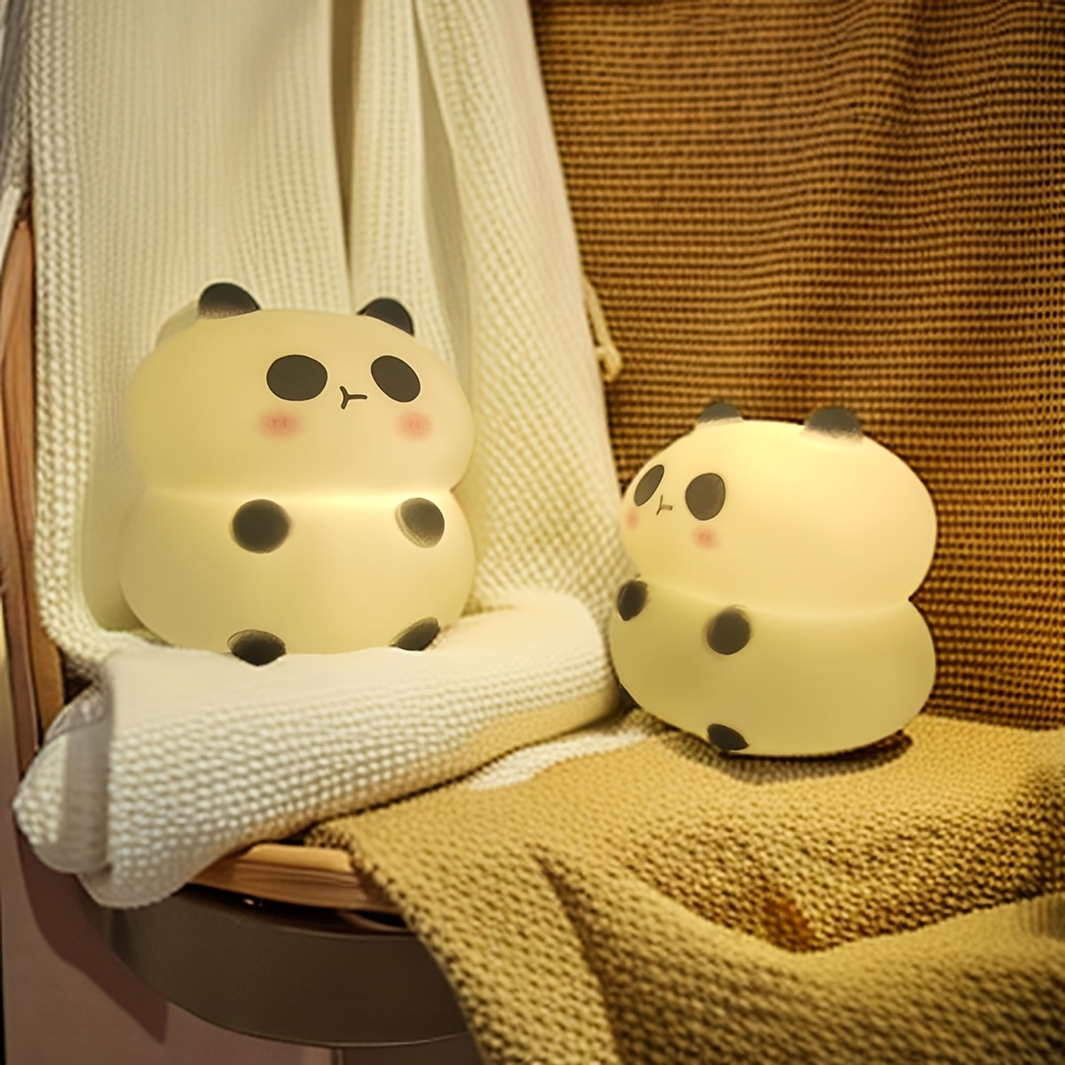 Luz nocturna LED alimentada por batería con control de palanca para dormitorio y habitación infantil