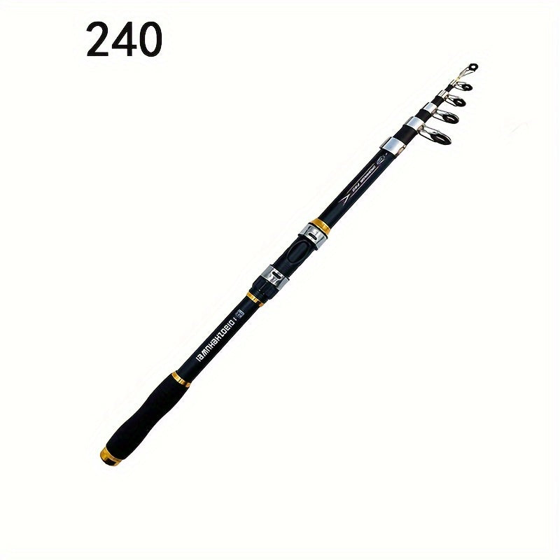 Telescopic Carbon Fiber Fishing Rod for Long-Distance Sea Casting Sturdy Lightweight