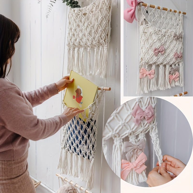 3-qavatli osilgan toʻqilgan mato saqlash sumkasi yotoqxonalar va oʻyin xonalari uchun, qovurgʻa bilan