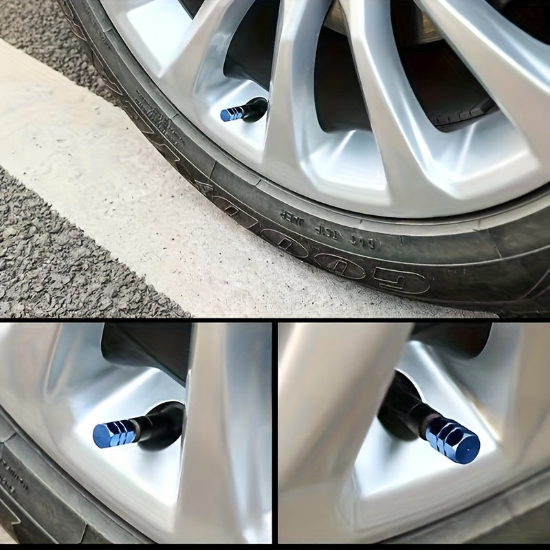 Universal Aluminum Alloy Tire Valve Stem Caps Waterproof Dustproof for Cars Bikes