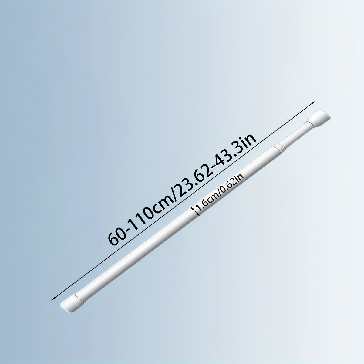 Telescopic Rod for Curtains Windows Wardrobe Clothes Drying Adjustable Support