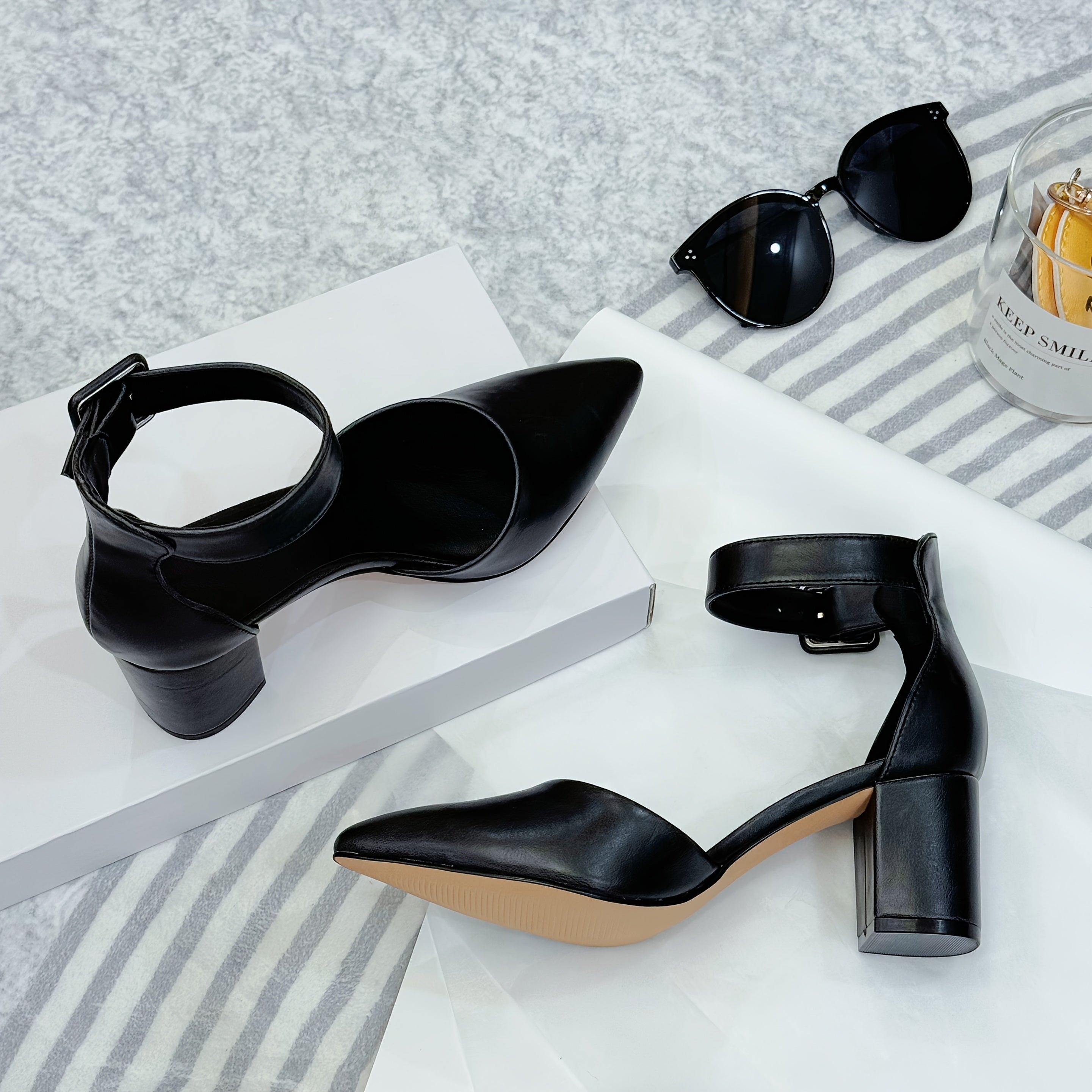 Women's Beige Synthetic Pointed-Toe Ankle Strap High Heels for Weddings and Parties