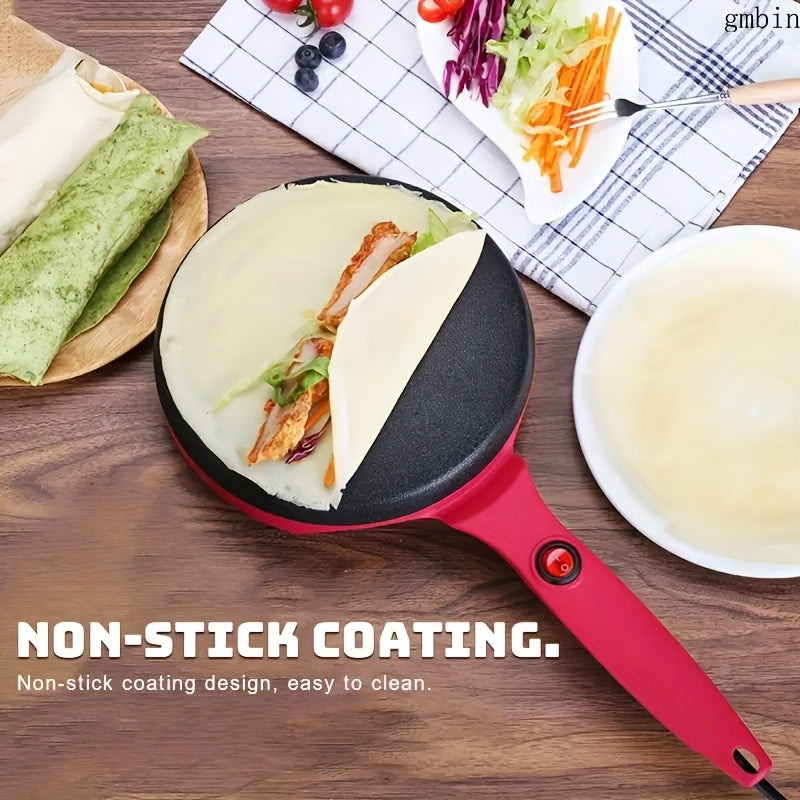 Non-stick round pancake machine single-side heating 220-240V versatile kitchen tool