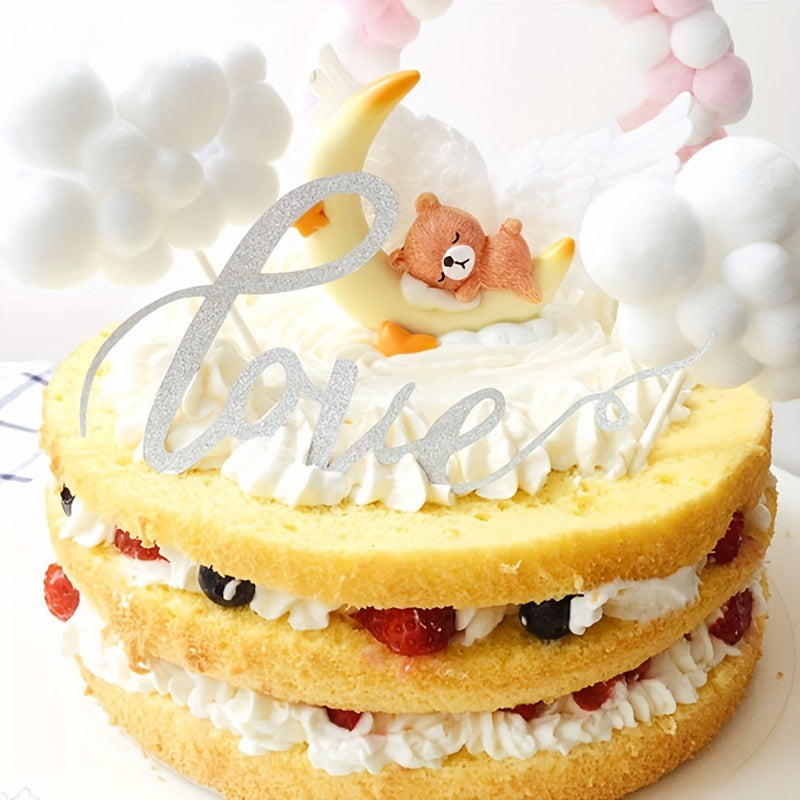 3D Silicone Bear Mold for Baking and Candy Making, Kawaii Sleeping Bear