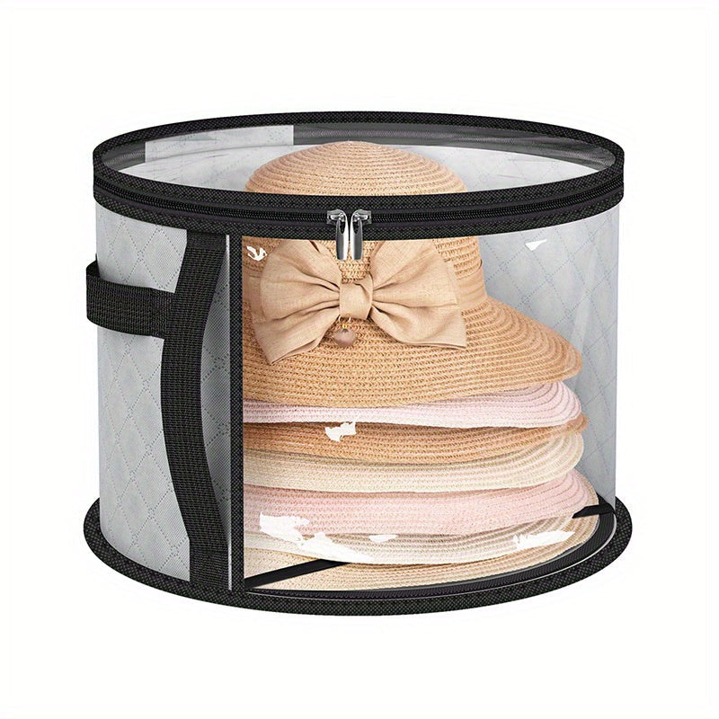 Hat Storage Bag for Beach and Round Brim Hats Stackable Deformation Prevention