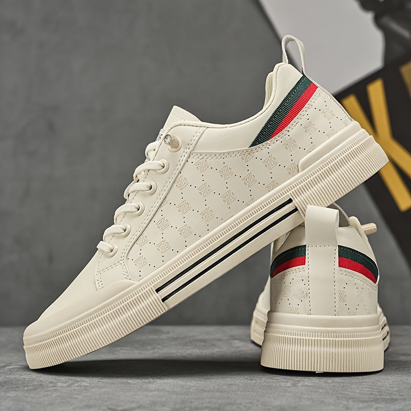 Men's Breathable Low-Top Skate Sneakers Casual Streetwear Shoes