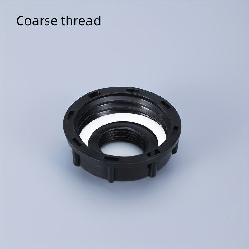 Plastic IBC Tote Adapter with Threaded Hose Drain Fitting for Garden and Lawn Care