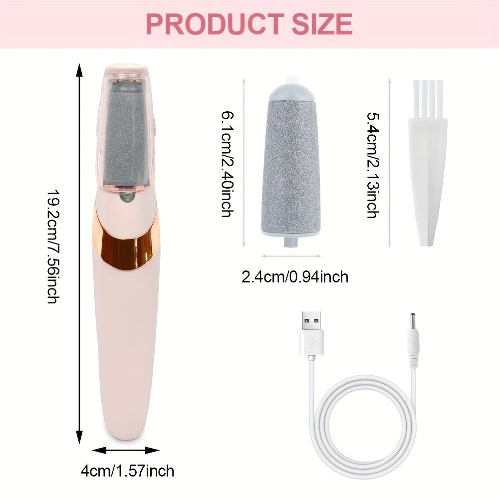 Rechargeable USB Electric Foot File for Callus Removal Portable Foot Grinder for Smoothing and Foot Care