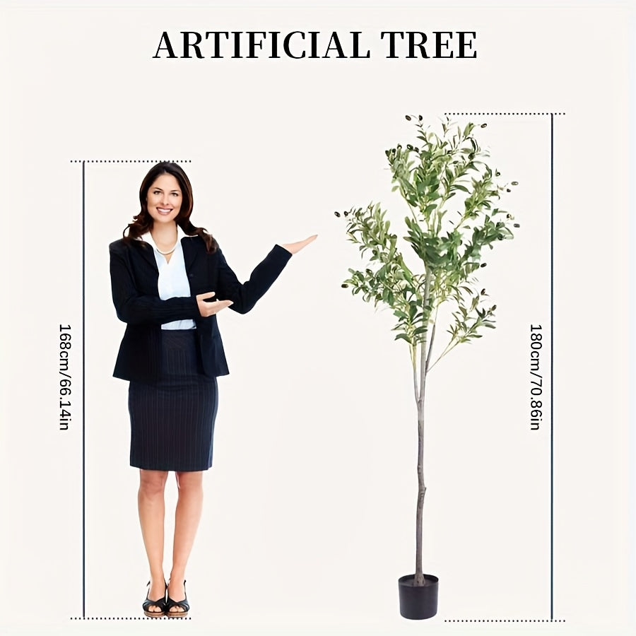 Indoor Olive Tree Assembly Disassembly Simulation Plastic Floor Decor for Home