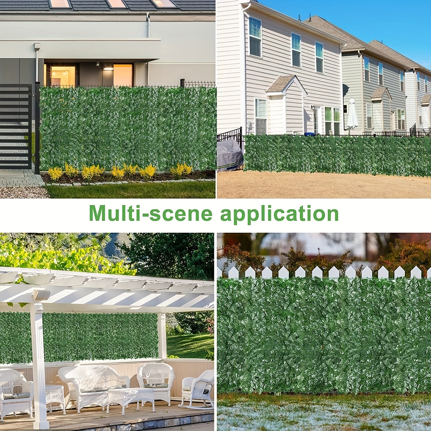 Artificial Ivy Fence Screen Garden Wall Panel 97.54x298.7cm Lifelike Greenery