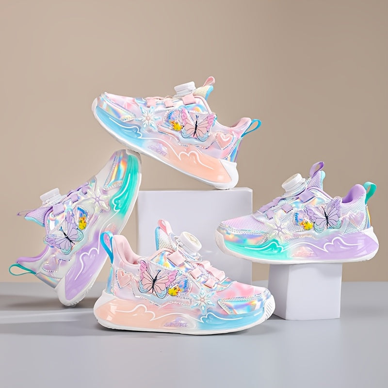 Girls Casual Sneakers with Cartoon Designs for Spring and Fall