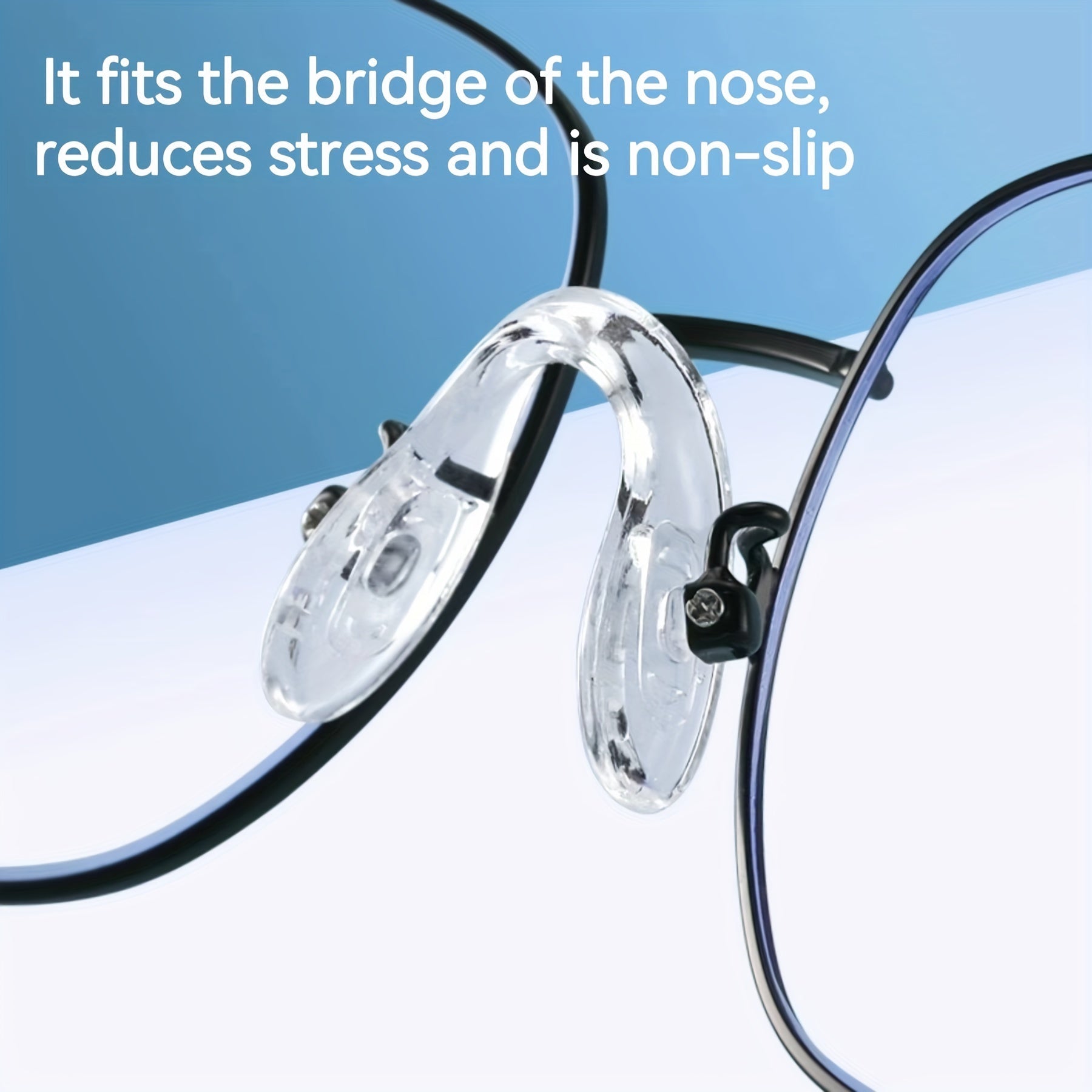 Set of 4 Silicone Nose Pads for Glasses Anti-Slip Replacement Eyewear Accessories