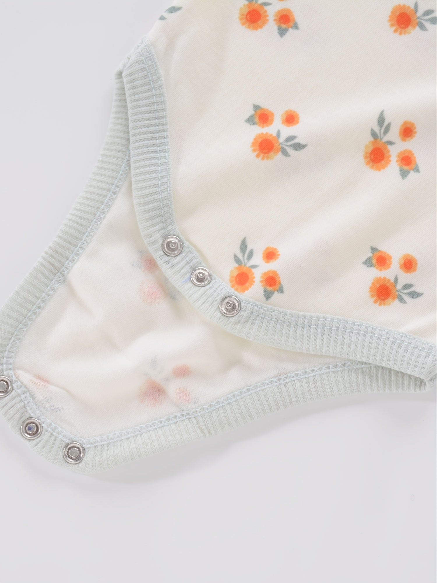 Newborn Baby Short Sleeve One-Piece Suits Set with Alphabet Print and Embroidery 4-Piece Cotton