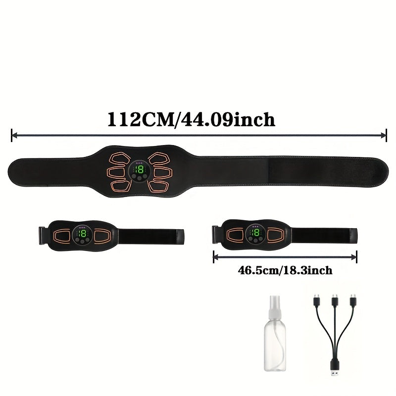 Portable Adjustable Massage Belt for Full Body Deep Tissue Therapy with 6 Modes and 19 Intensities