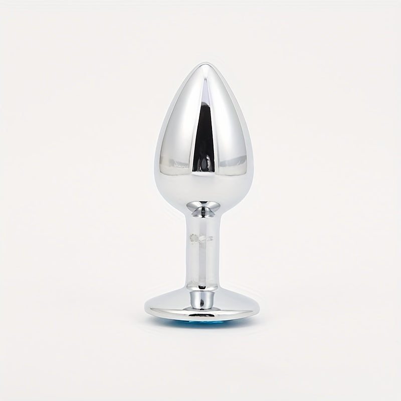 Men Metal Anal Trainer Set 3 Pack Prostate Massagers with Round Bases