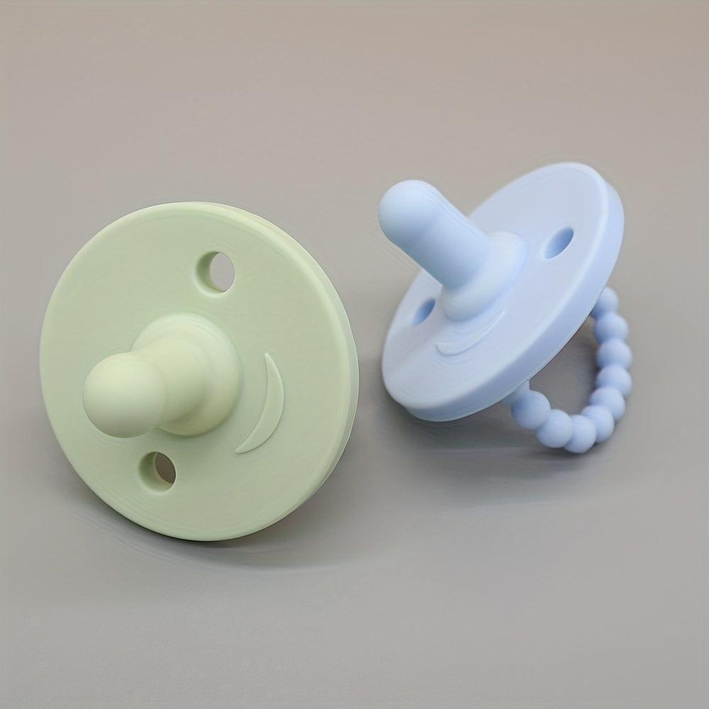 Baby Pacifiers Set of 2 Food-Grade Silicone BPA-Free for Newborns and Toddlers