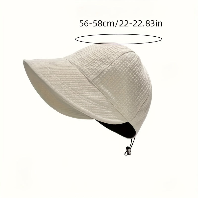 Women's Wide Brim Sun Hat UPF UV Protection Adjustable Drawstring Foldable Braid Polyester Outdoor