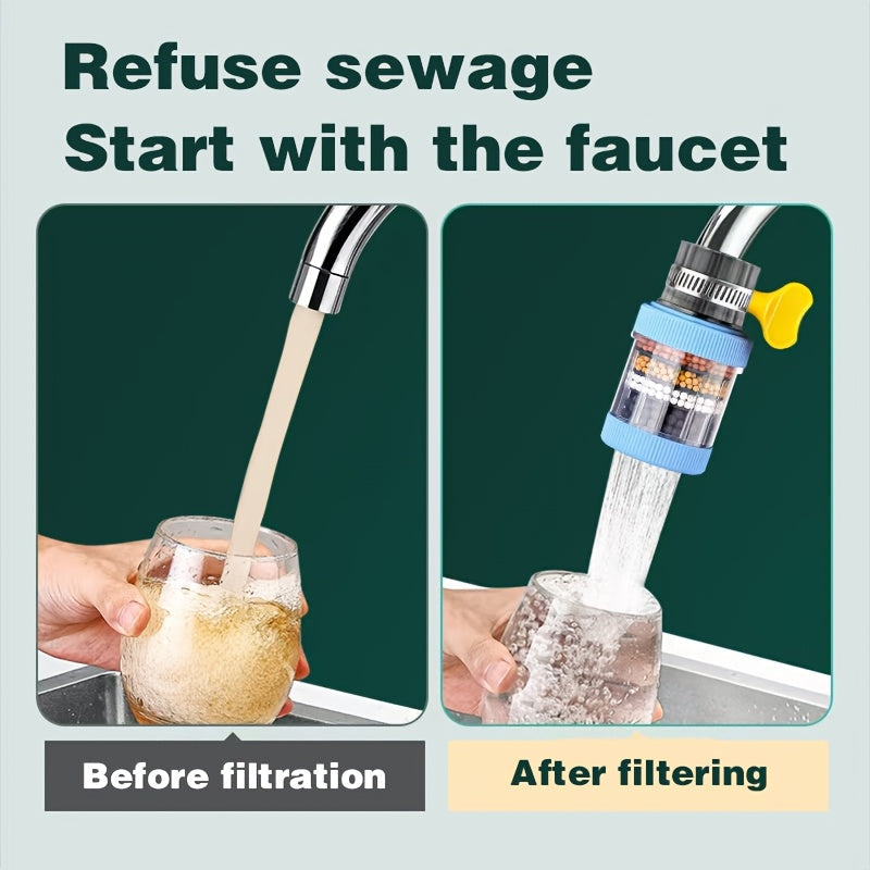 Oshxona va hammom kran filtrini aktiv uglerod bilan xlorofluorid, og'ir metall va qattiq suvni quduq suvidan olib tashlash uchun.