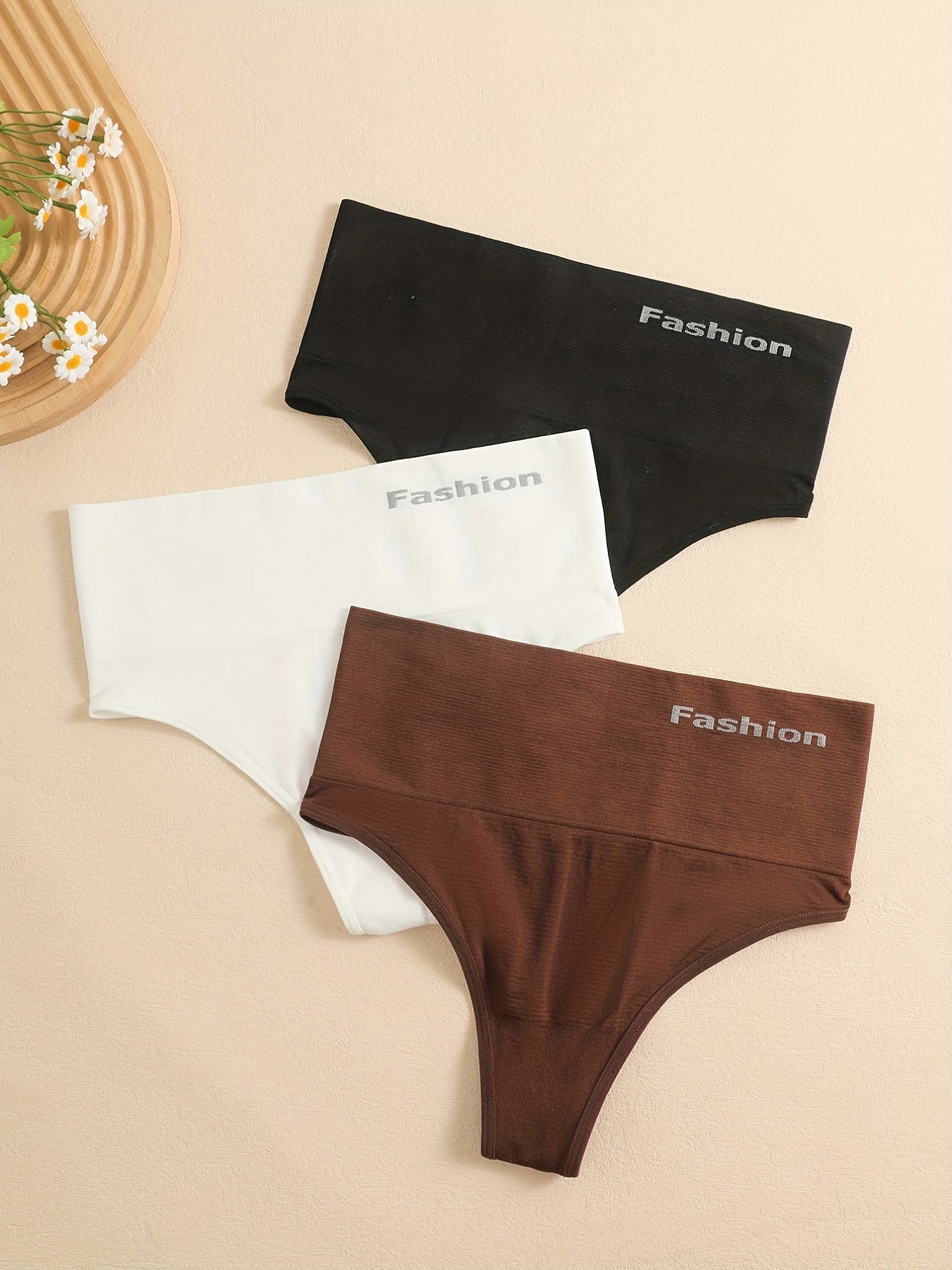 Три многоцветные бесшовные фитнес-брюки с высокой талией для женщин.